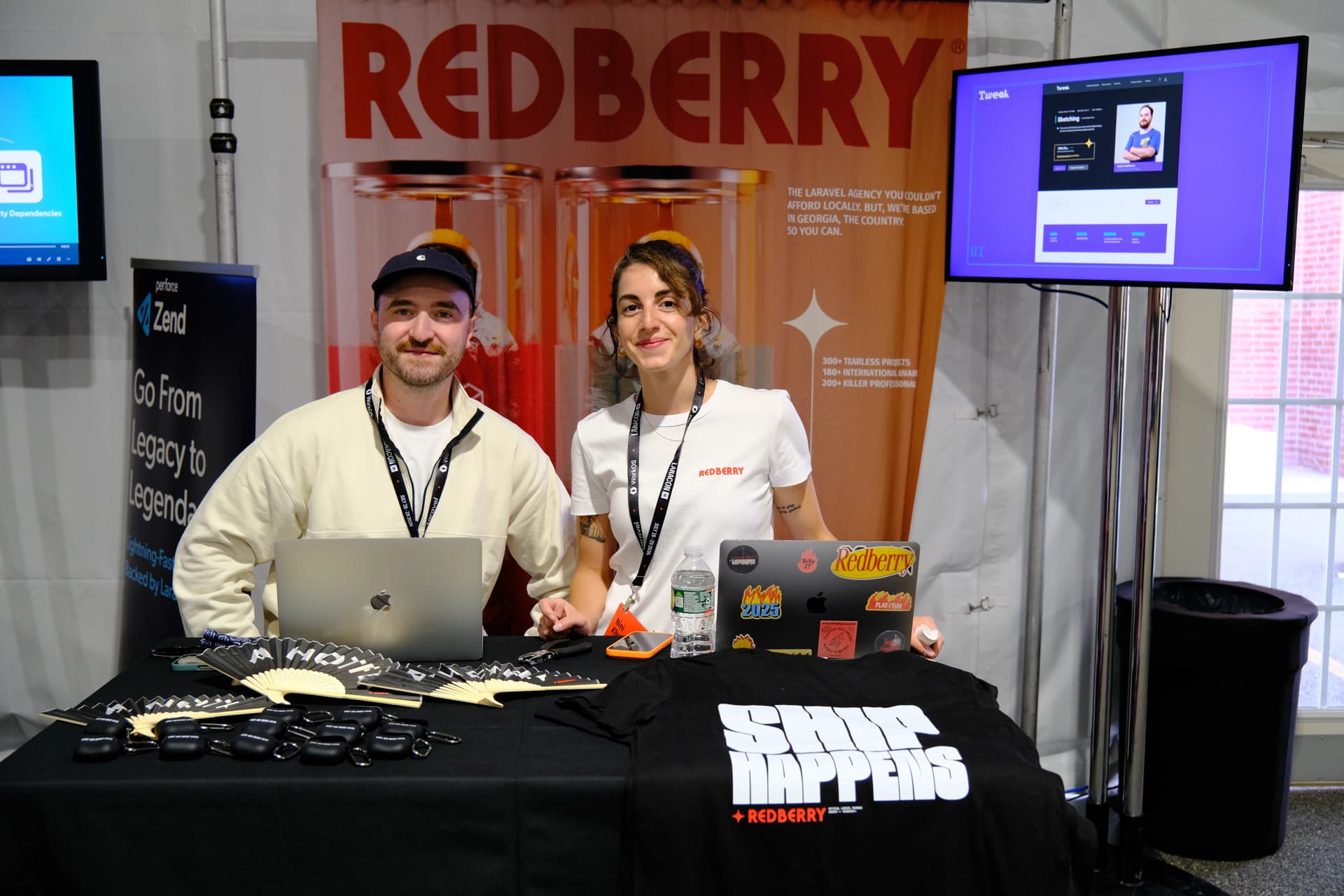 Redberry's booth at Laracon US 2026